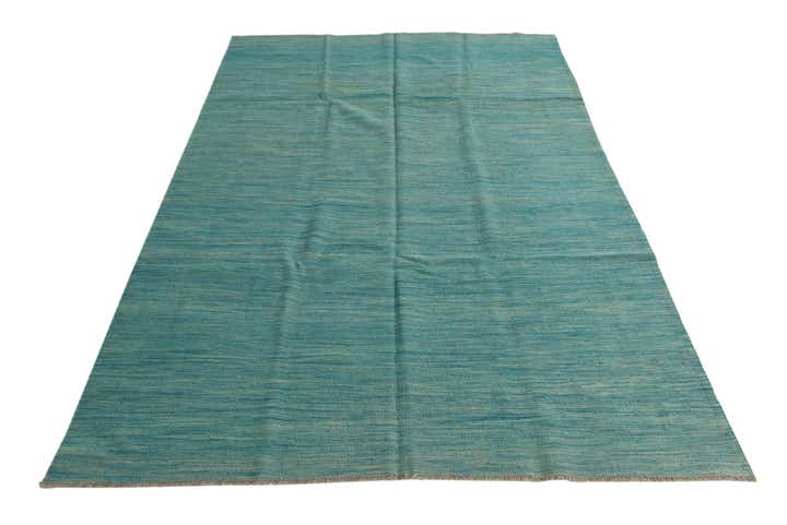6' x 9' 10 Hand Woven Kilim Modern Wool Rug