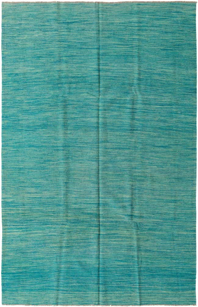 6' x 9' 10 Hand Woven Kilim Modern Wool Rug