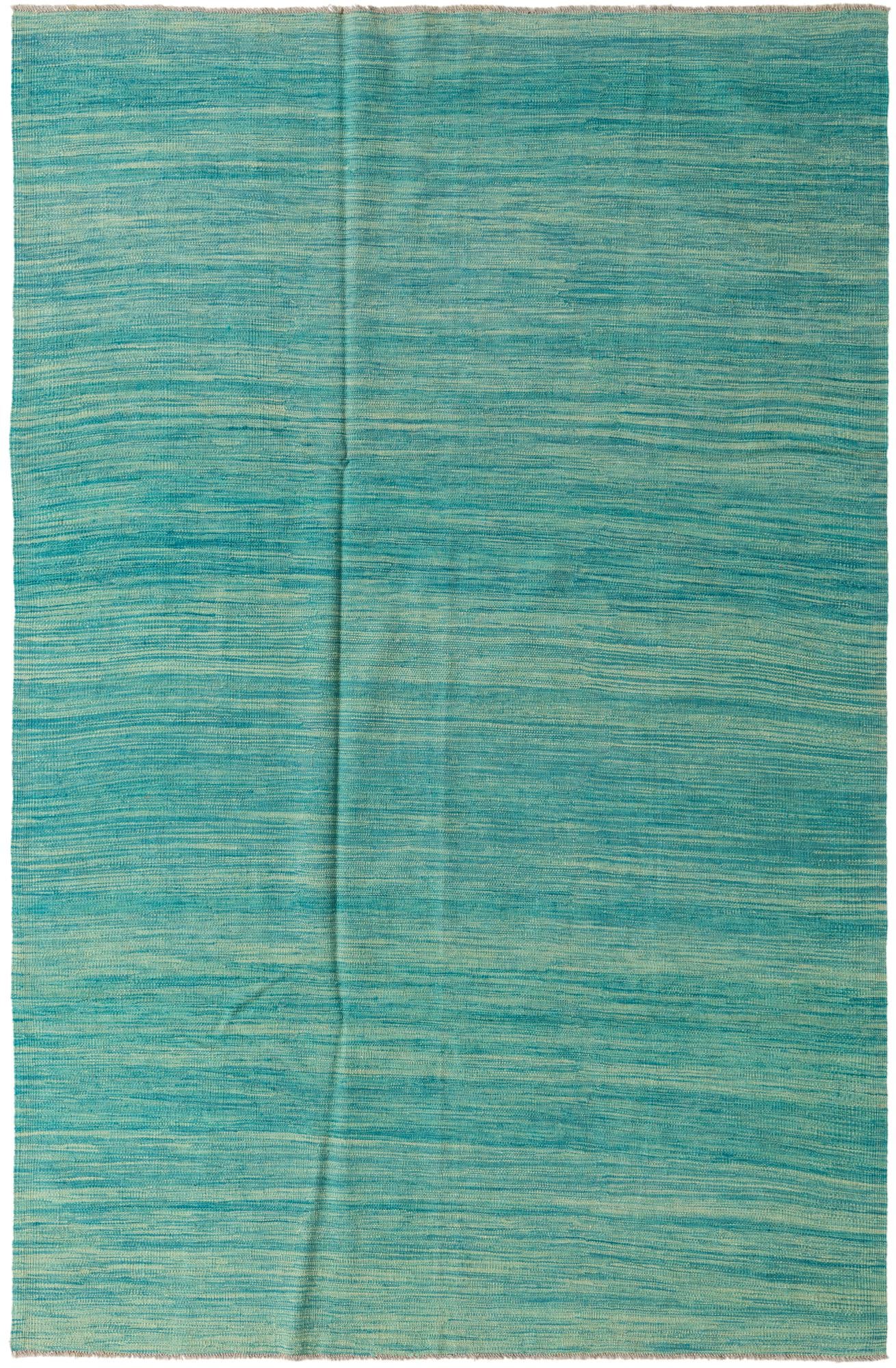 5' 10 x 9' 2 Hand Woven Kilim Modern Wool Rug