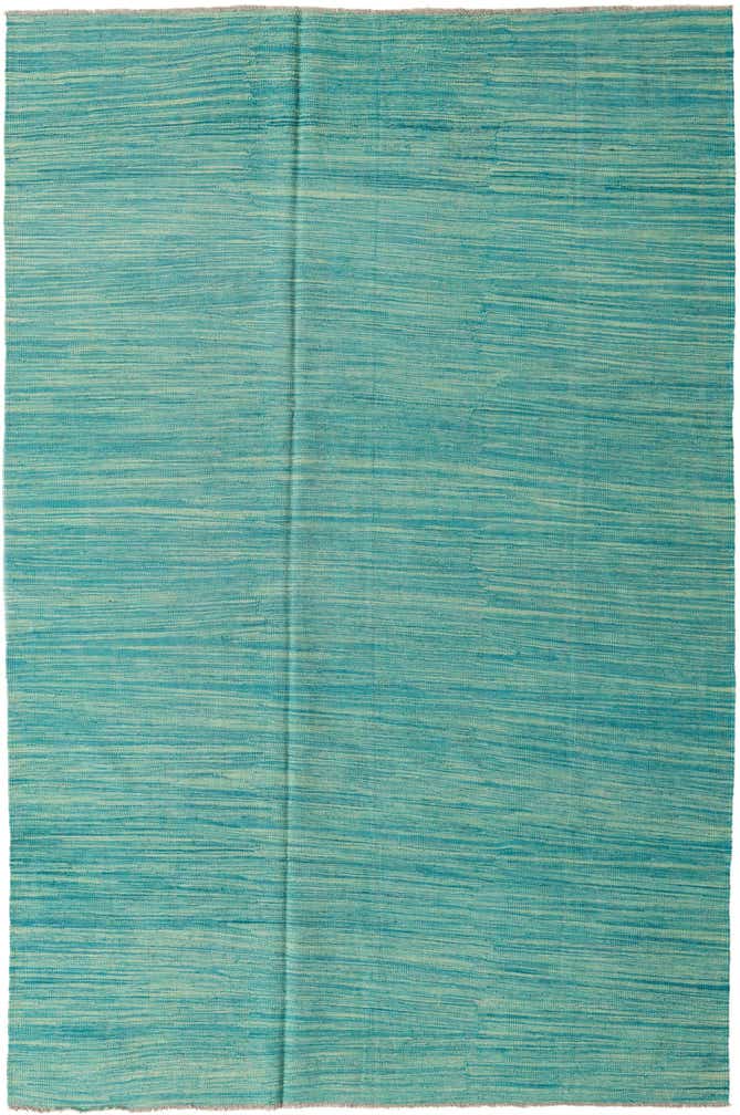 6' x 9' 2 Hand Woven Kilim Modern Wool Rug