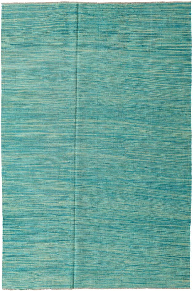 Detail image of 6' x 9' 2 Hand Woven Kilim Modern Wool Rug