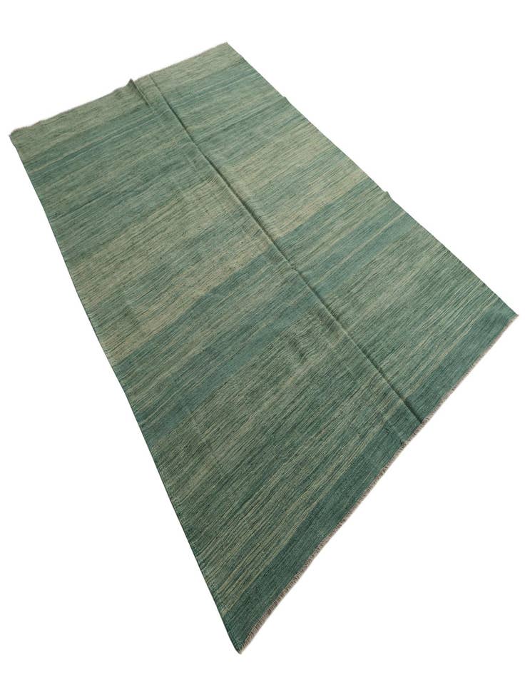 Detail image of 6' 6 x 9' 10  Hand Woven Kilim Modern Wool Rug