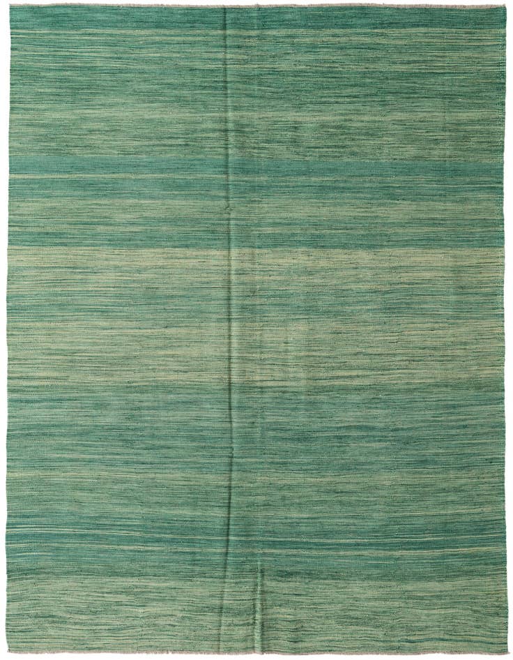 Detail image of 6' 6 x 9' 10 Hand Woven Kilim Modern Wool Rug