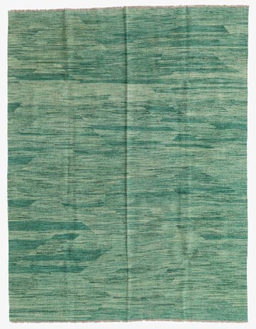 5' 1 x 6' 7 Hand Woven Kilim Modern Wool Rug