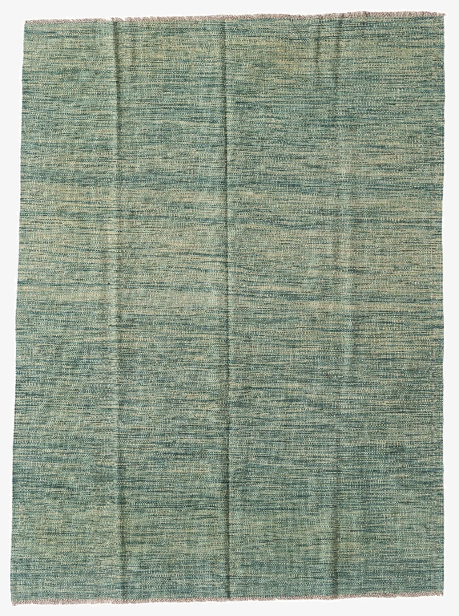 4' 10 x 6' 7  Hand Woven Kilim Modern Wool Rug