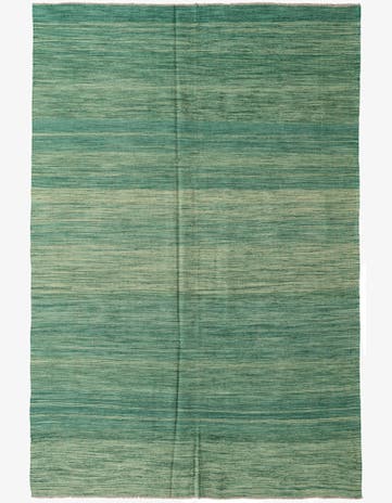 6' 6 x 9' 10 Hand Woven Kilim Modern Wool Rug