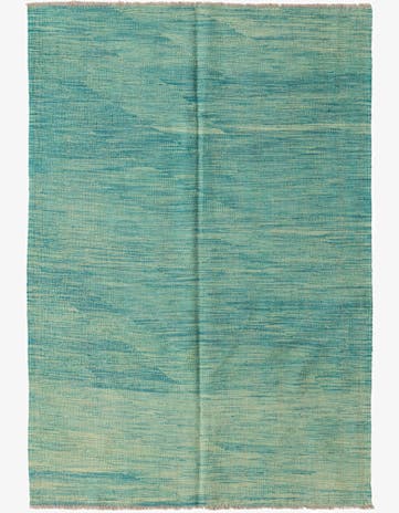 4' x 6' Hand Woven Kilim Modern Wool Rug