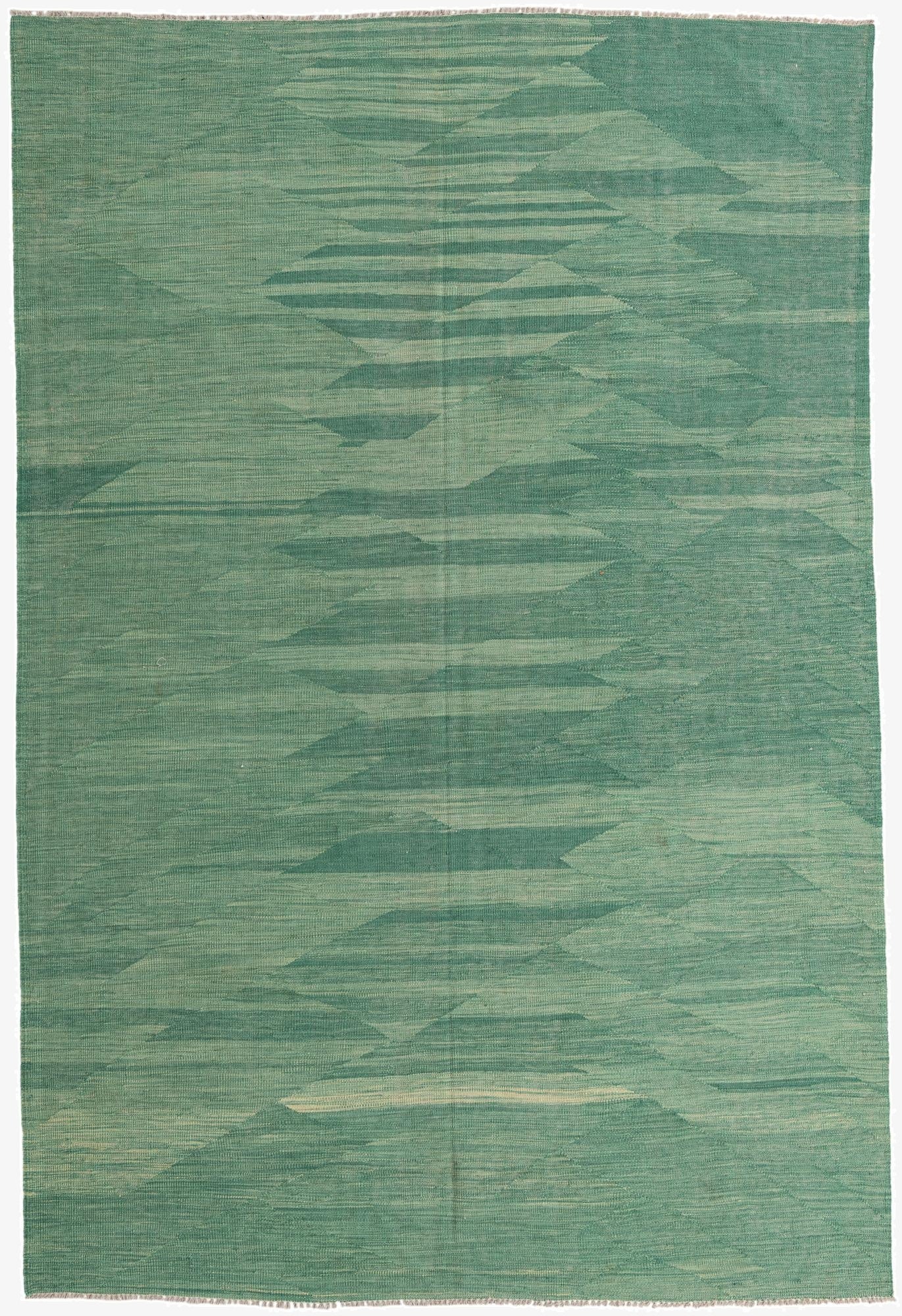 6' 6 x 9' 7  Hand Woven Kilim Modern Wool Rug