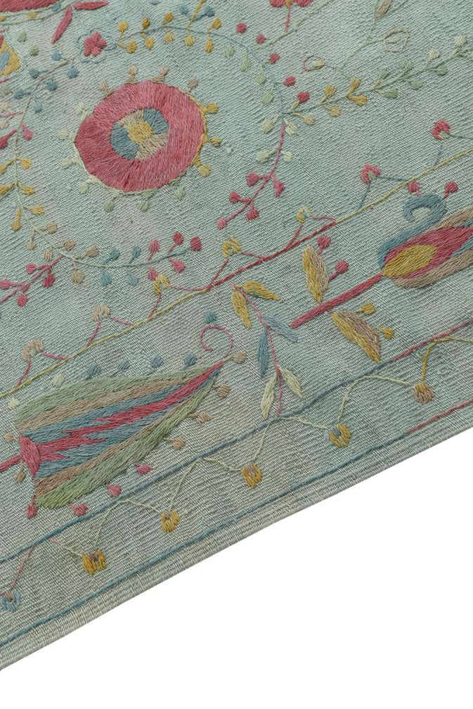 6' x 8' Hand Woven Kilim Suzani Wool Rug