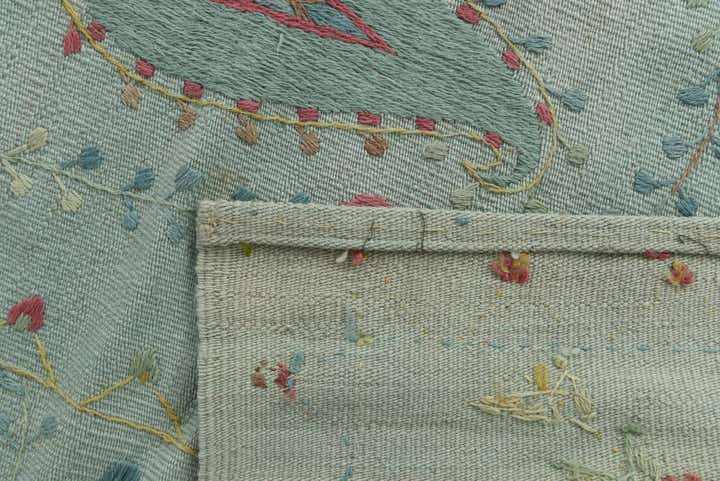 6' x 8' Hand Woven Kilim Suzani Wool Rug