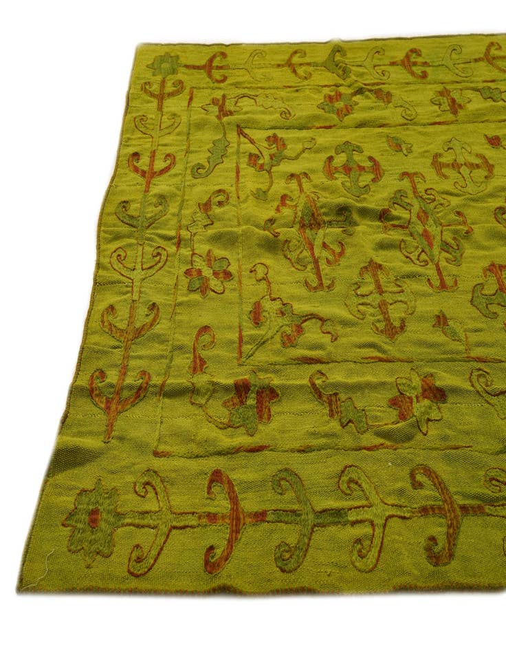 Detail image of 5' 5 x 6' 6  Hand Woven Kilim Suzani Wool Rug