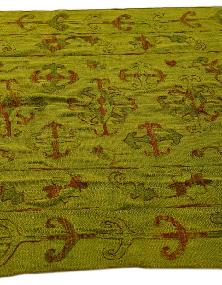 Detail image of 5' 5 x 6' 6  Hand Woven Kilim Suzani Wool Rug