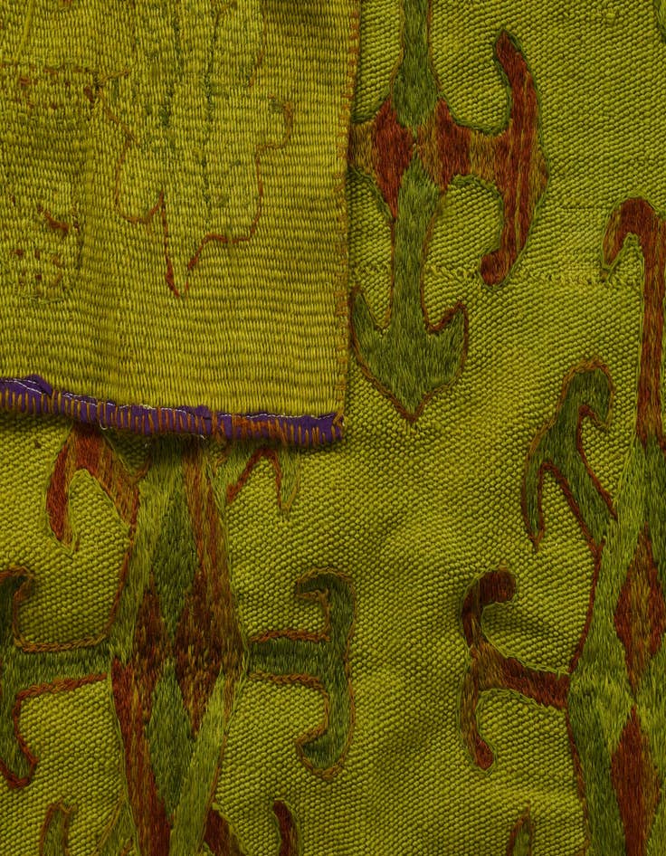 Detail image of 5' 5 x 6' 6  Hand Woven Kilim Suzani Wool Rug