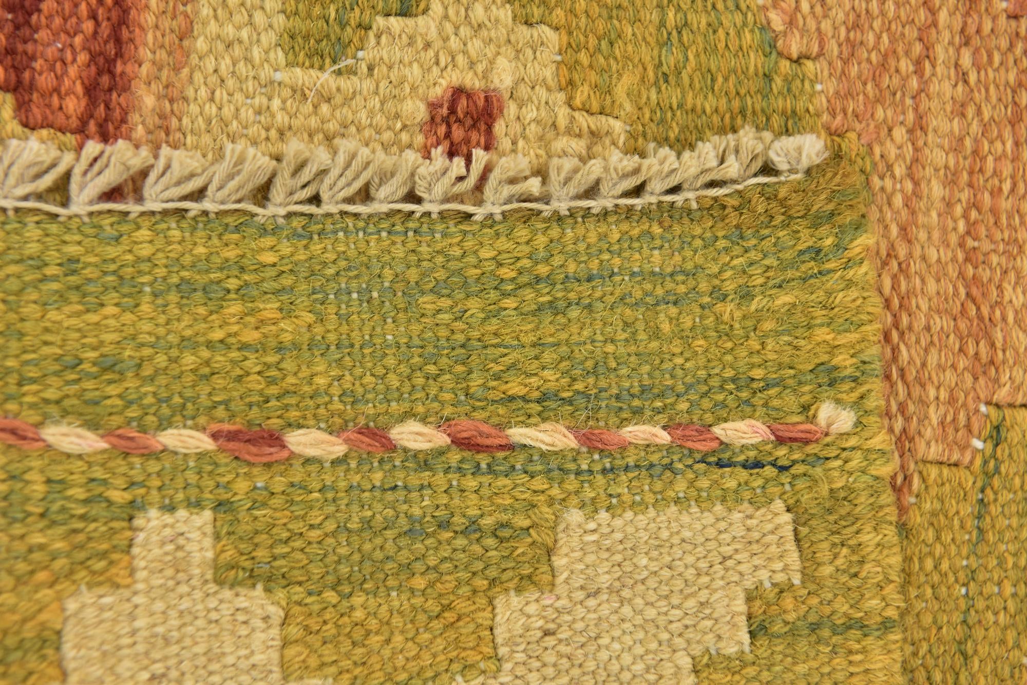 3' x 4' 10 Hand Woven Kilim Waziri Wool Rug