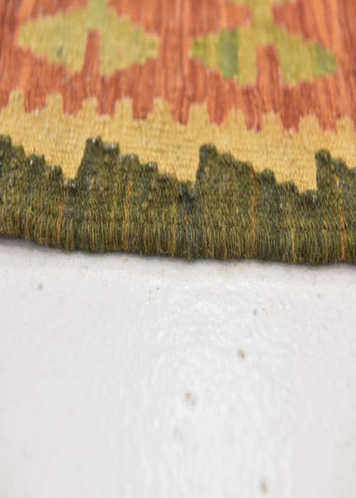 2' 10 x 4' 2 Hand Woven Kilim Waziri Wool Rug