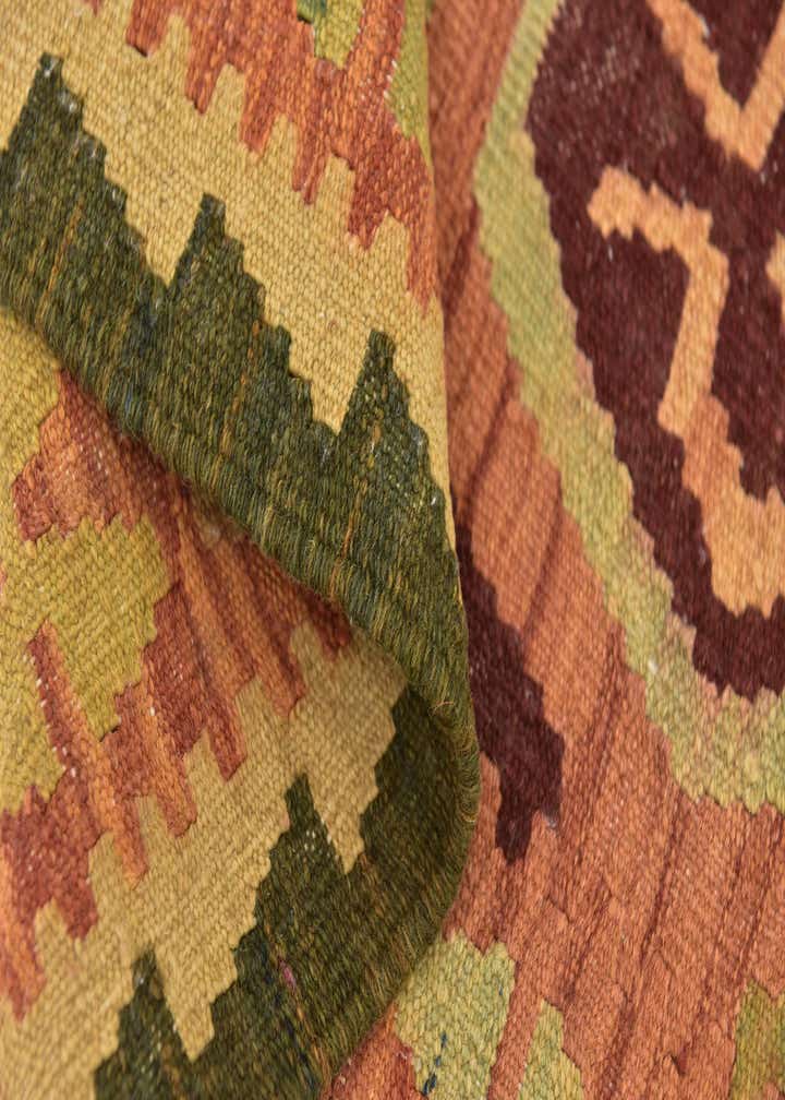 2' 10 x 4' 2 Hand Woven Kilim Waziri Wool Rug