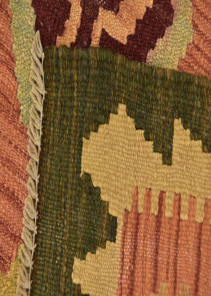 2' 10 x 4' 2 Hand Woven Kilim Waziri Wool Rug