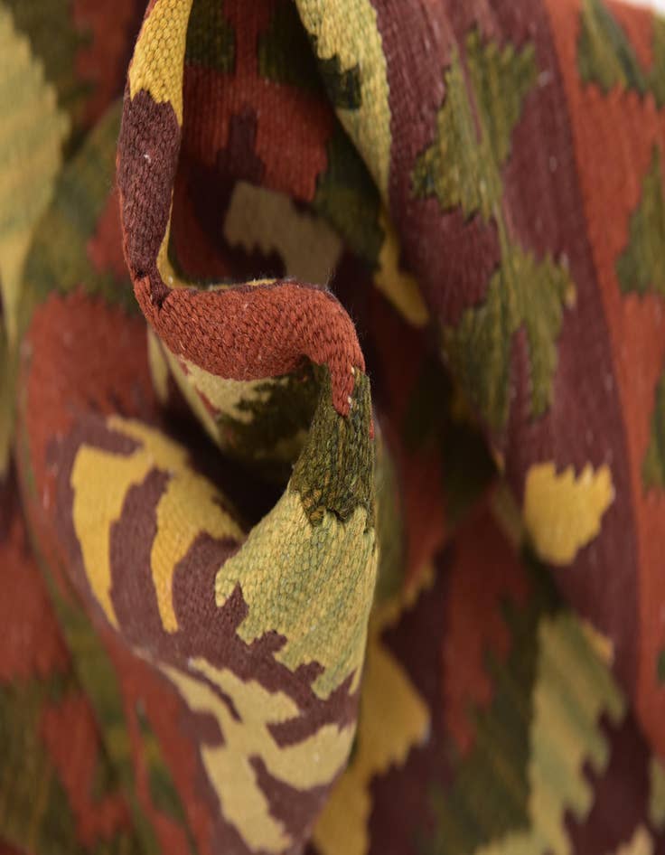 Detail image of 2' 9 x 4' 4 Hand Woven Kilim Waziri Wool Rug