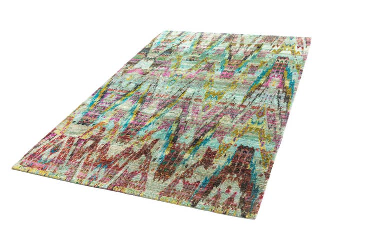 Detail image of 5' 11 x 9' 2 Hand Knotted Kundan Rug