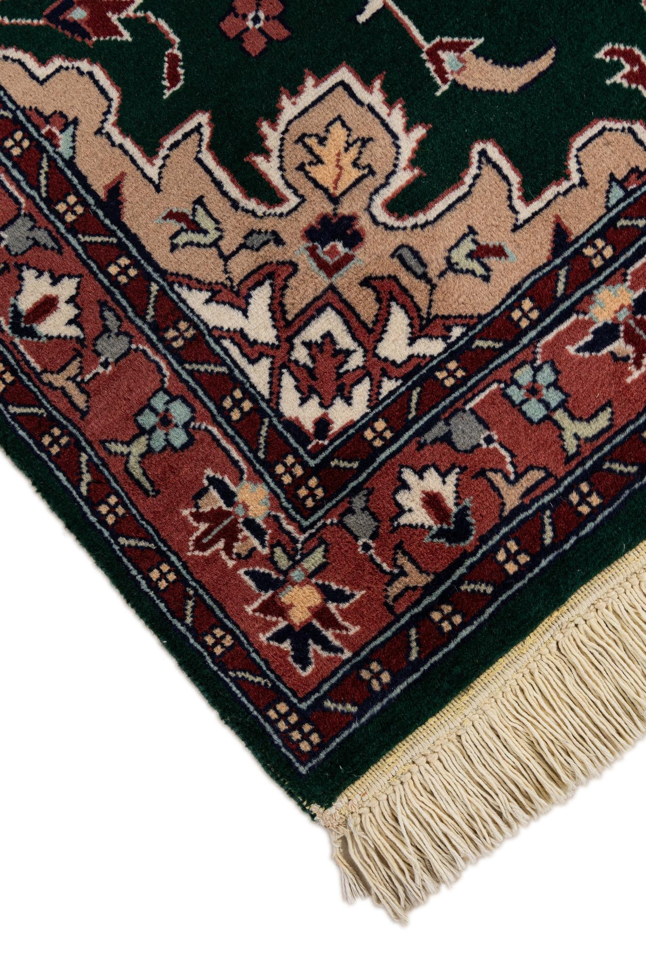 3' 2 x 5' 3 Hand Knotted Lahour Wool Rug