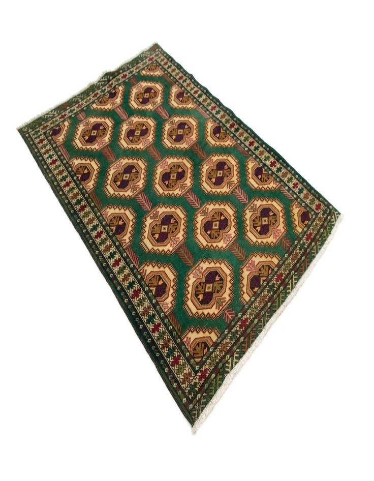 Detail image of 4' 4 x 6' 1 Hand Knotted Lambaran Persian Wool Rug