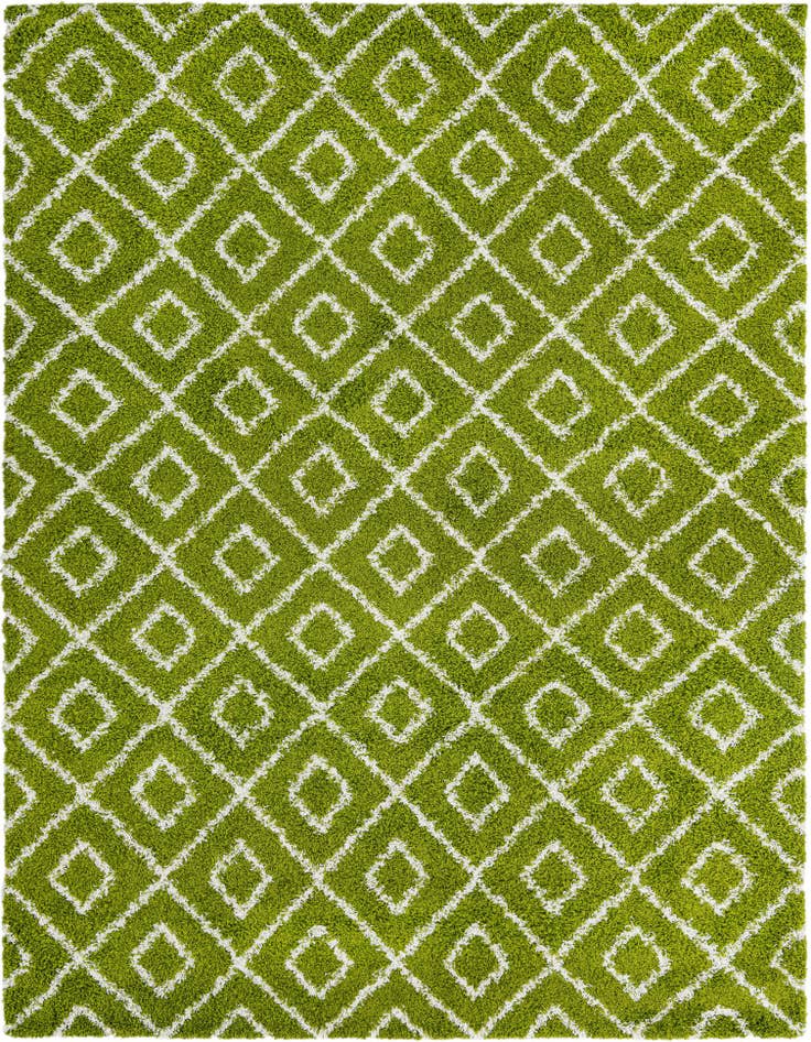 Detail image of 9' x 12' Lattice Shag Rug