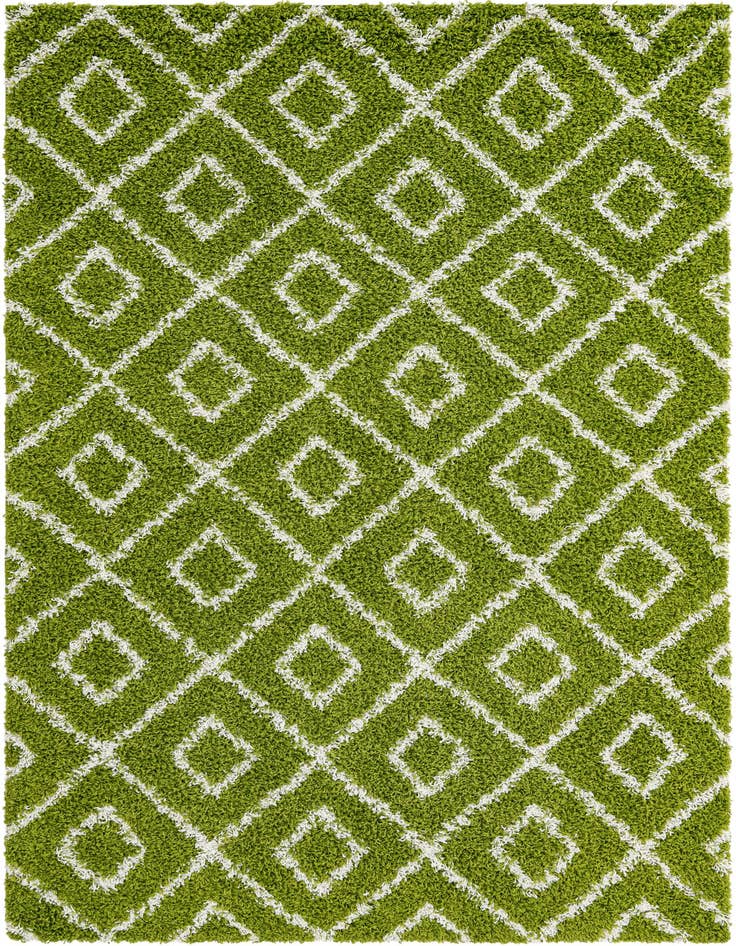 Detail image of 6' x 9' Lattice Shag Rug