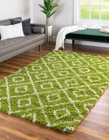 2' x 3' Lattice Shag Rug
