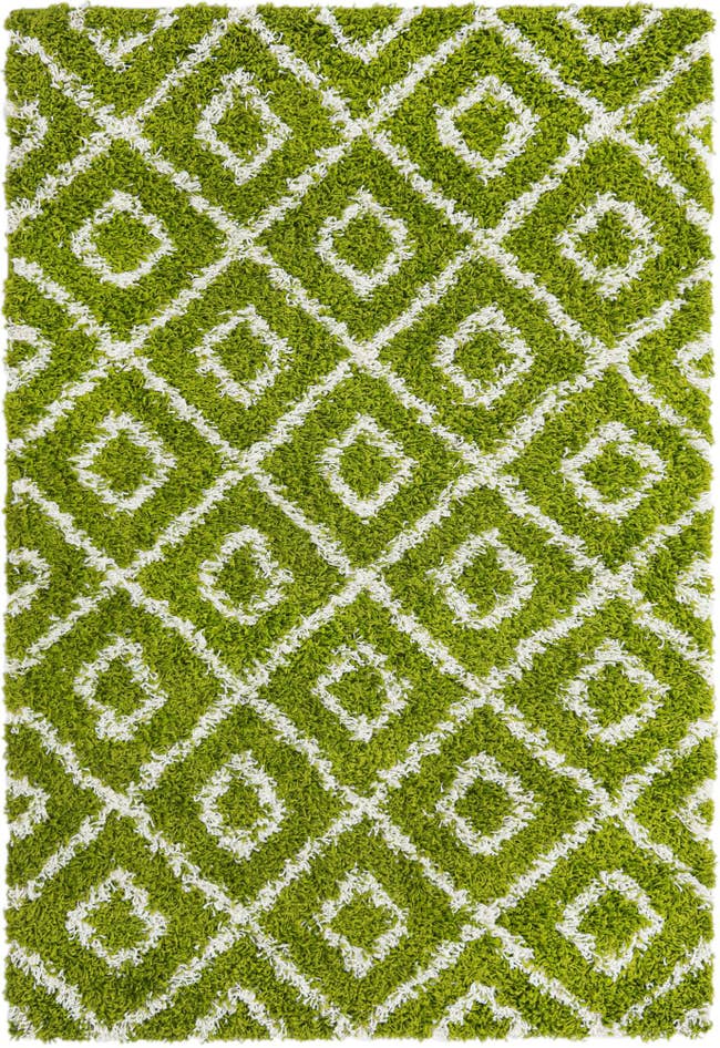 Detail image of 4' x 6' Lattice Shag Rug