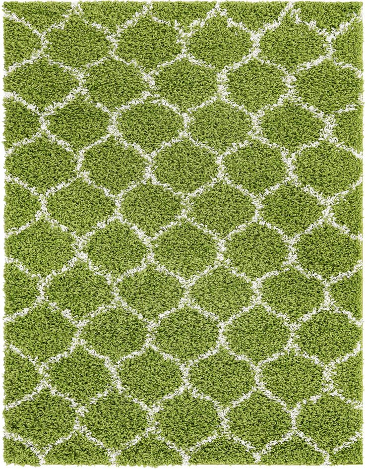 Detail image of 4' x 6' Lattice Shag Rug