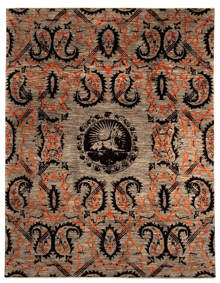 Detail image of 6' 11 x 9' 9 Luribaft Wool Rug