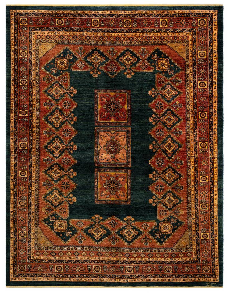 Detail image of 5' 9 x 7' 5 Luribaft Wool Rug
