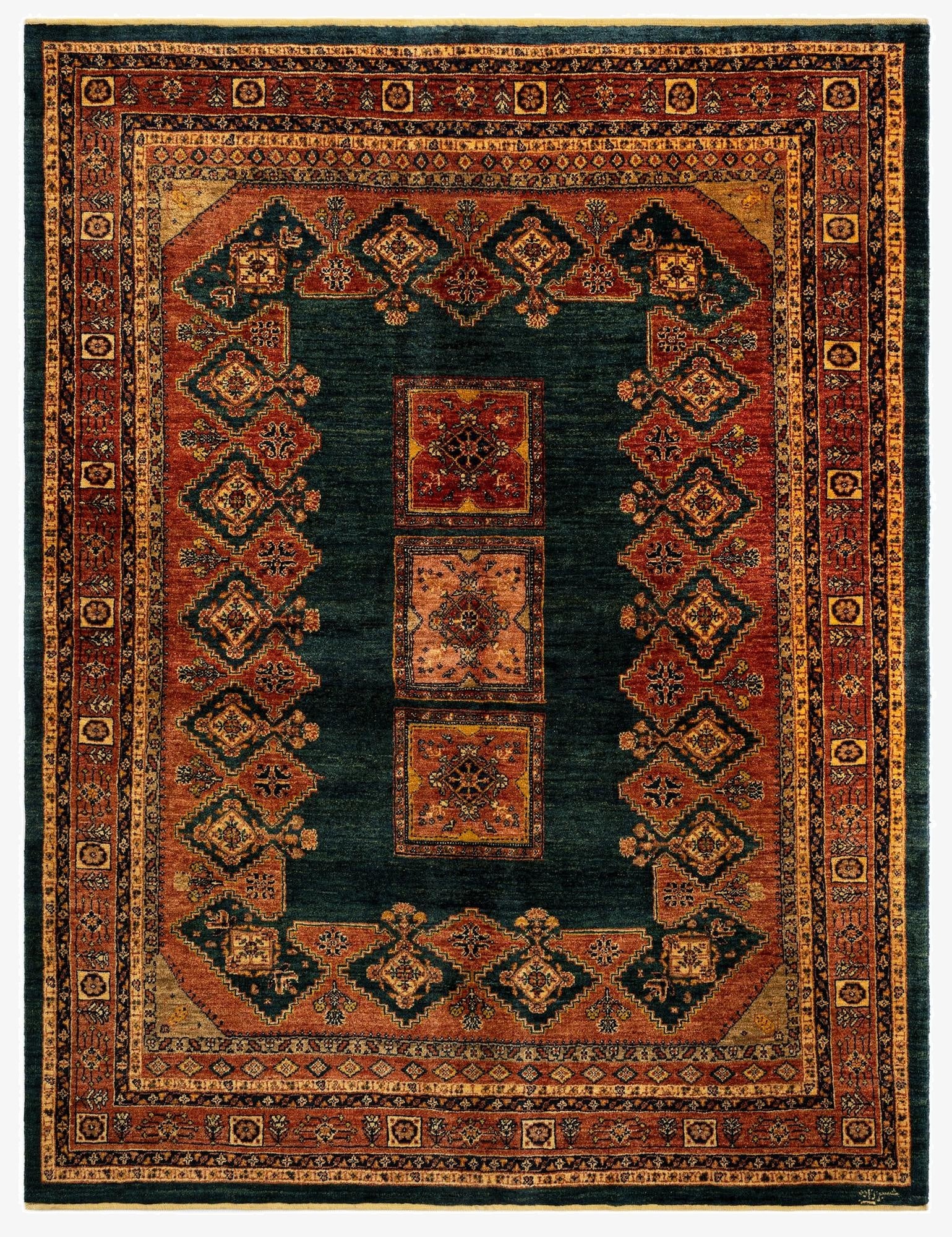 5' 9 x 7' 5 Luribaft Wool Rug
