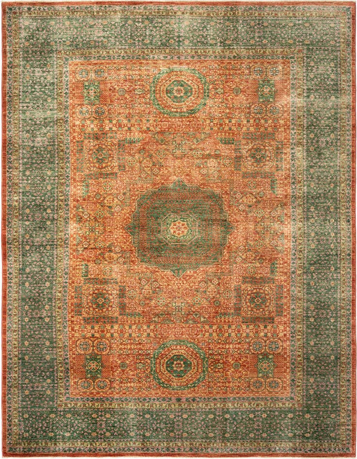 Detail image of 6' 10 x 9' 10 Mamluk Wool Rug