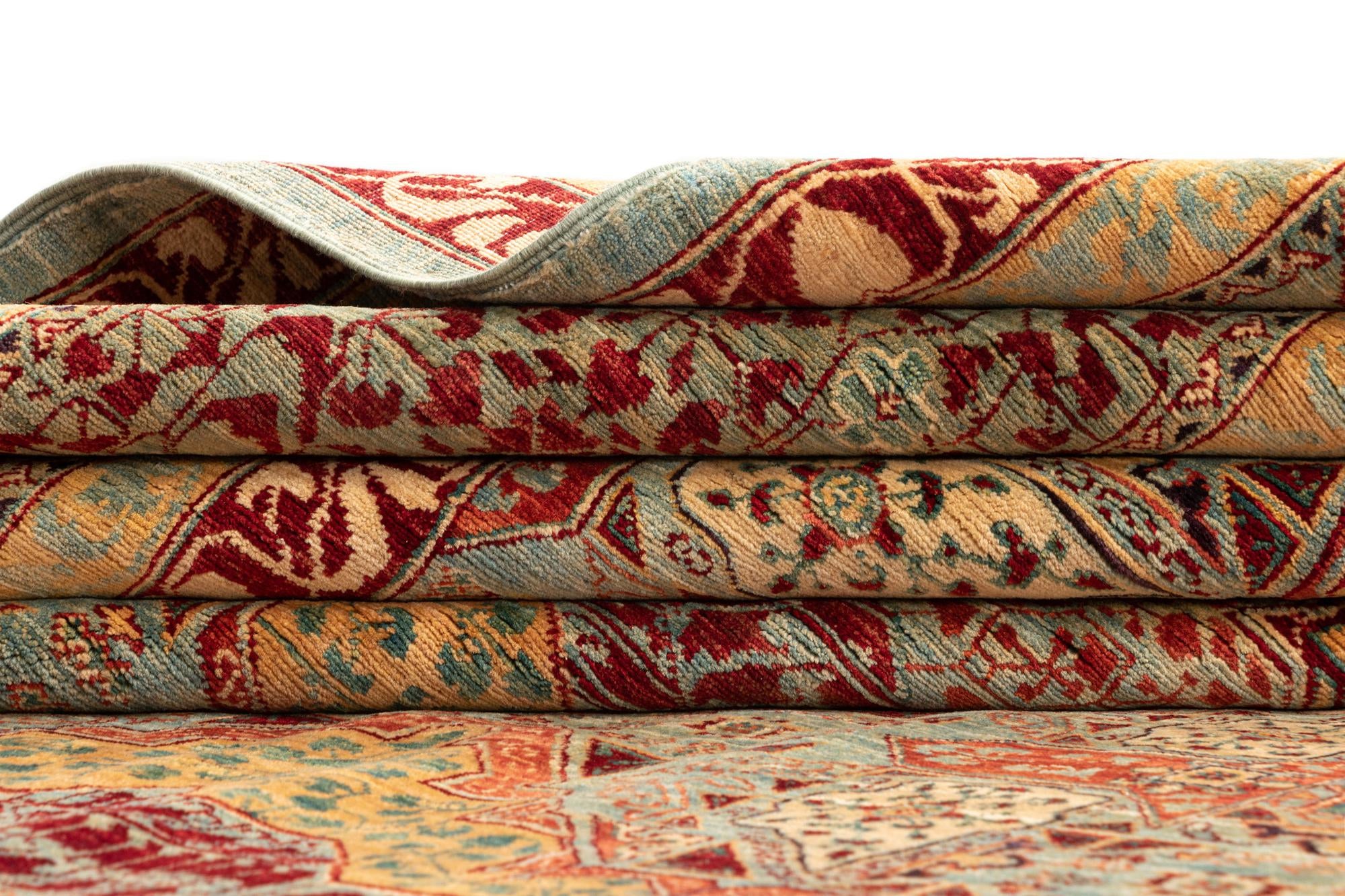 12' 3 x 15' 8 Mamluk Wool Rug