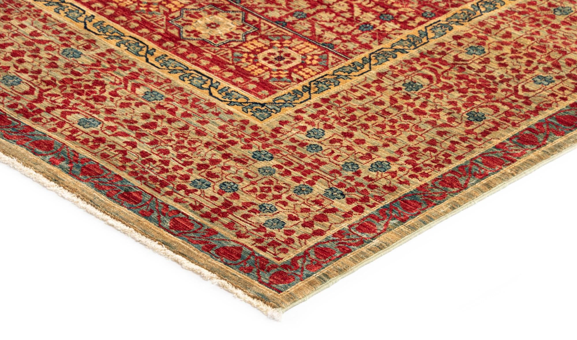 9' x 12' 3 Mamluk Wool Rug