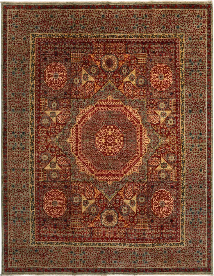 Detail image of 8' 1 x 9' 10 Mamluk Wool Rug