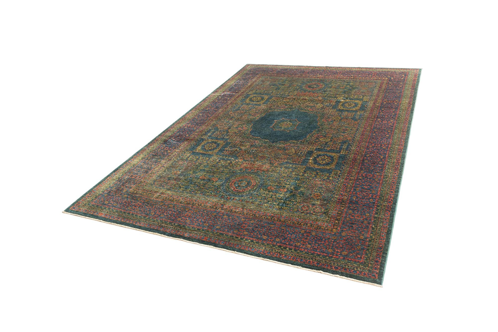 8' 2 x 11' 5 Hand Knotted Mamluk Rug
