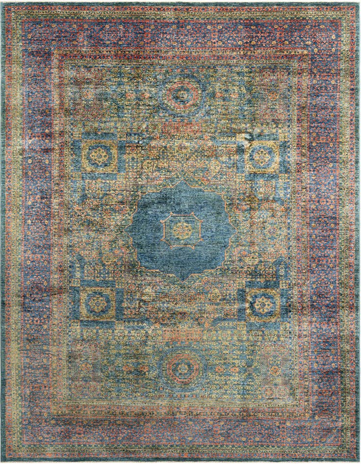 Detail image of 8' 2 x 11' 5 Hand Knotted Mamluk Rug