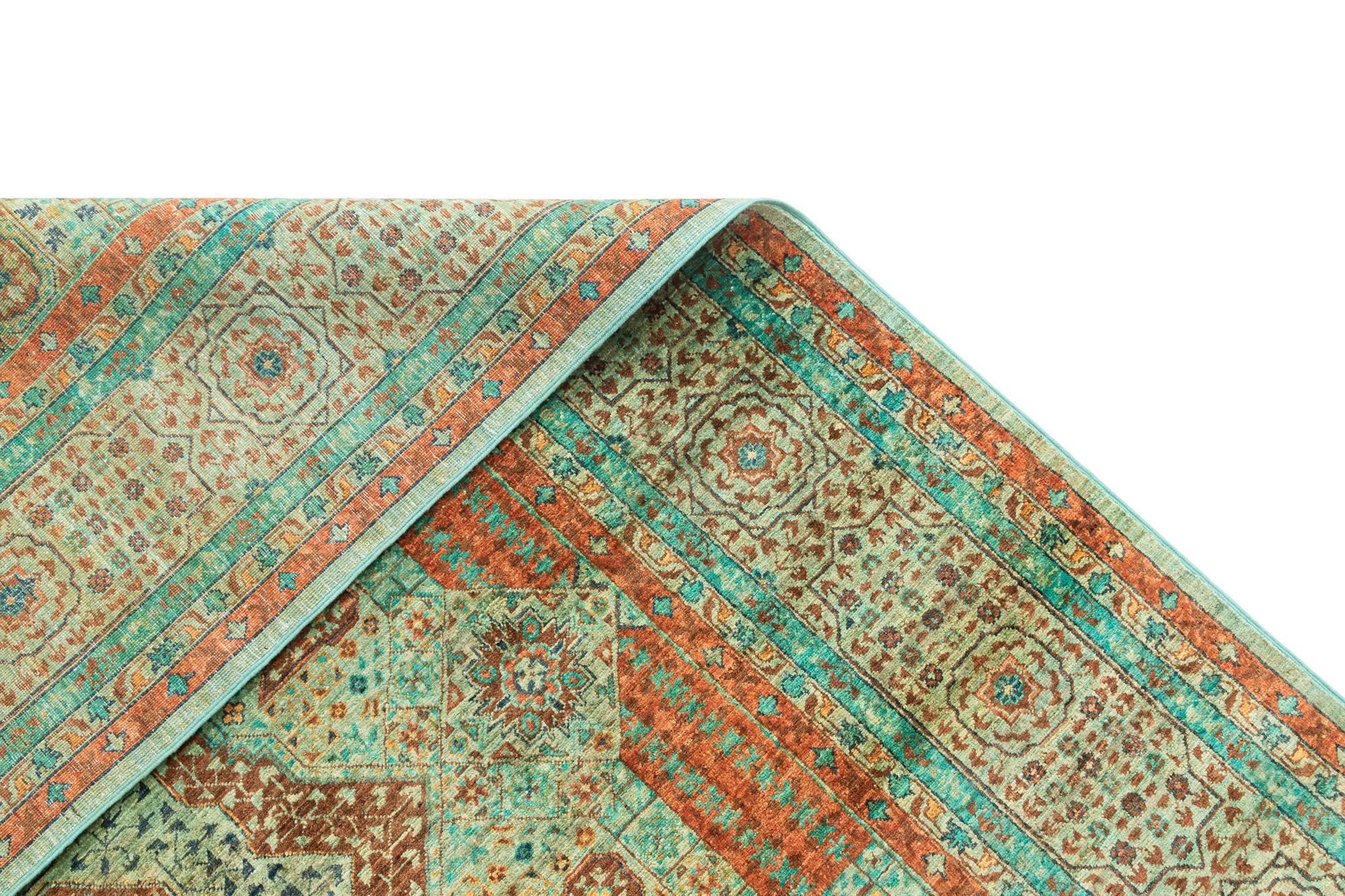 6' 9 x 9' 8 Hand Knotted Mamluk Rug