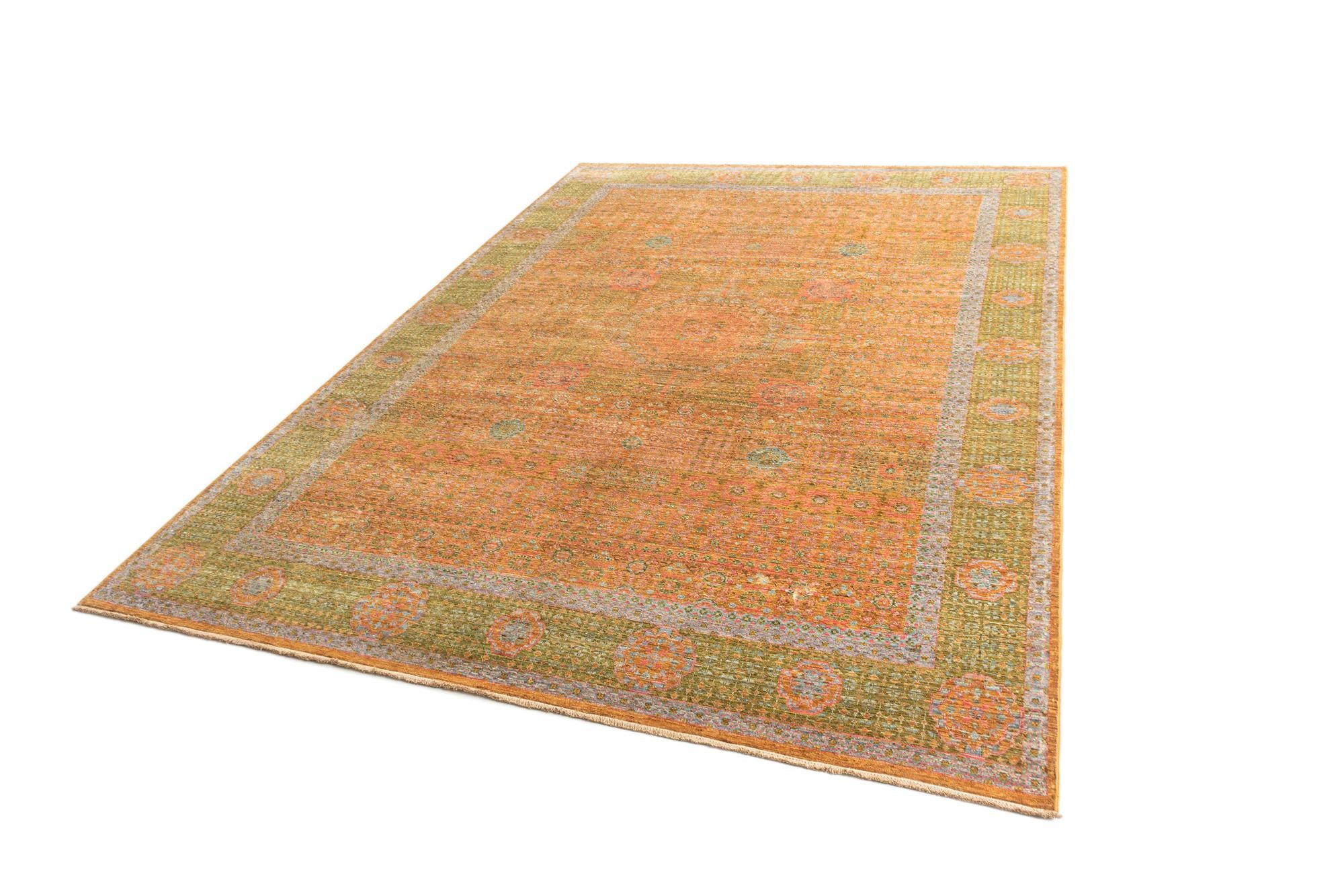 7' 11 x 11' 3 Hand Knotted Mamluk Rug