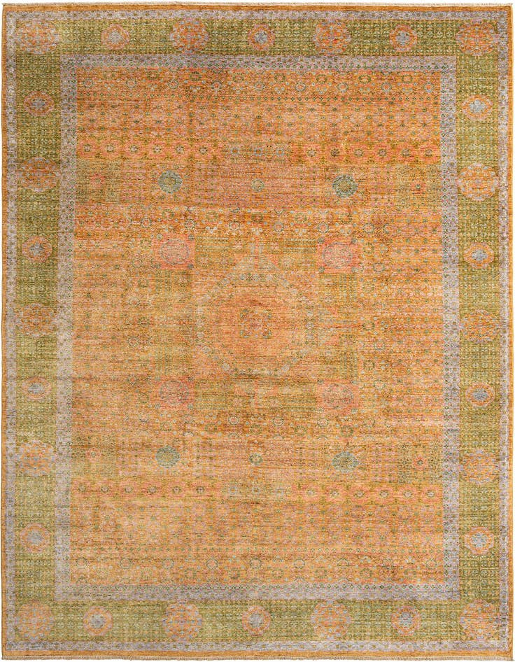 Detail image of 7' 11 x 11' 3 Hand Knotted Mamluk Rug