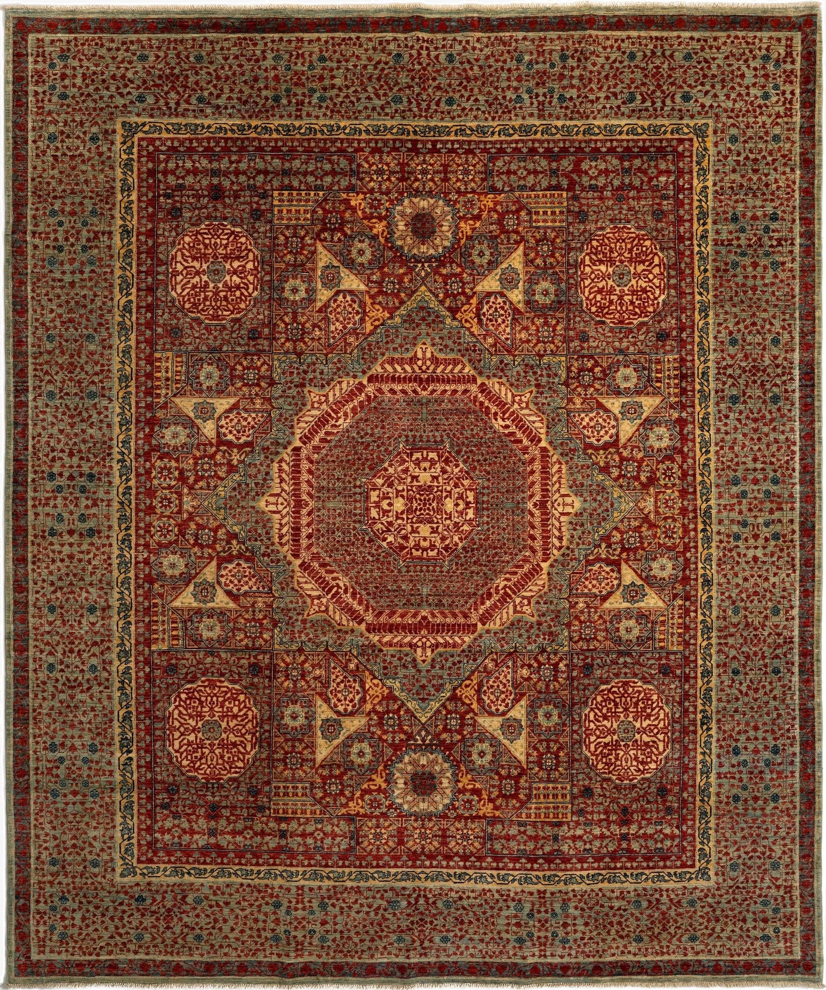 8' 1 x 9' 10 Mamluk Wool Rug