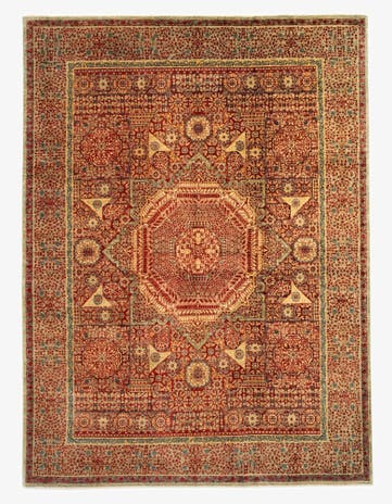 9' x 12' 3 Mamluk Wool Rug