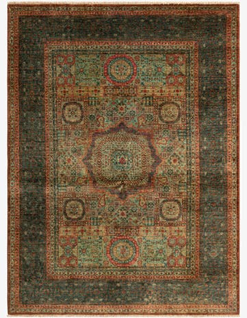 4' 11 x 6' 8 Hand Knotted Mamluk Rug
