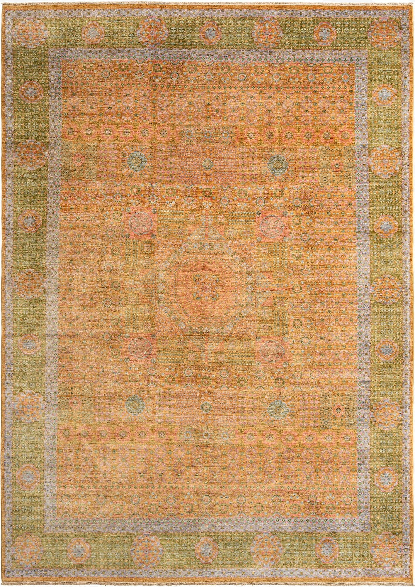 7' 11 x 11' 3  Hand Knotted Mamluk Rug