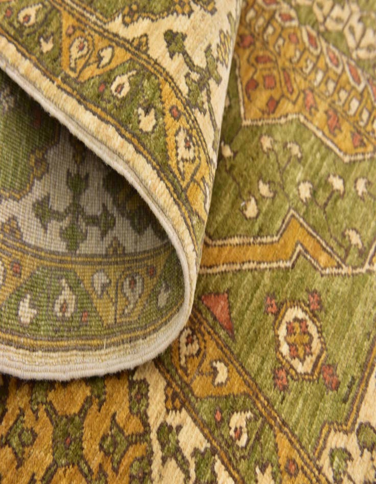 Detail image of 6' 3 x 9'  Hand Knotted Mamluk Ziegler Rug