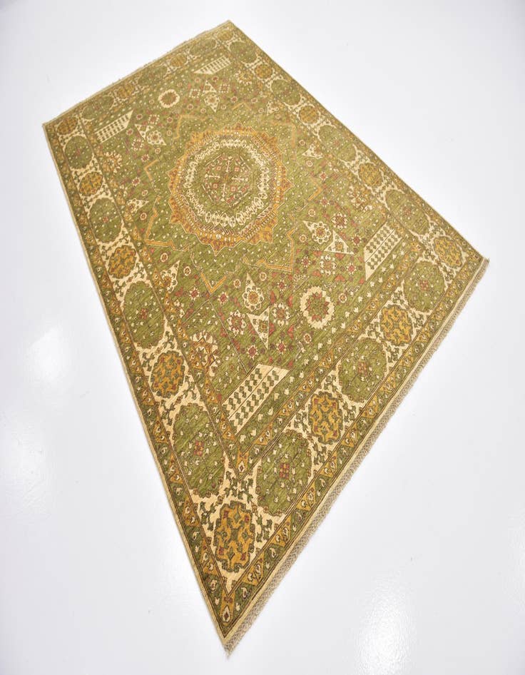 Detail image of 6' 3 x 9'  Hand Knotted Mamluk Ziegler Rug