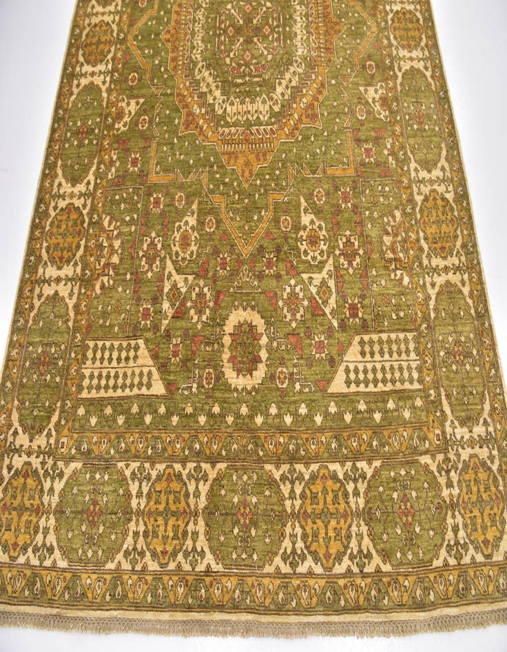 Detail image of 6' 3 x 9'  Hand Knotted Mamluk Ziegler Rug