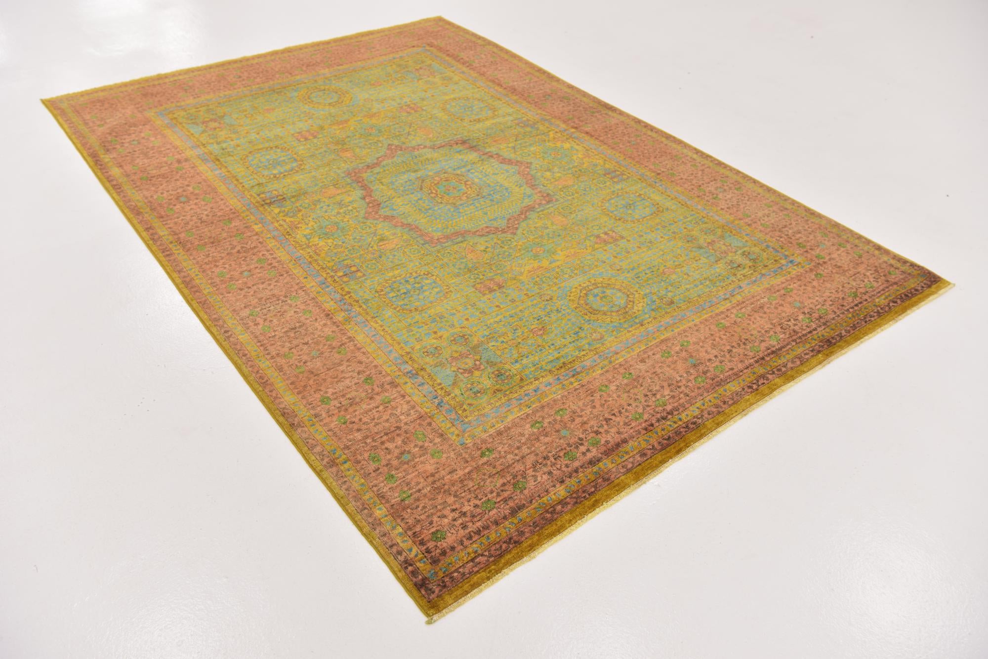 175cm x 250cm Hand Knotted Mamluk Ziegler Oriental Rug